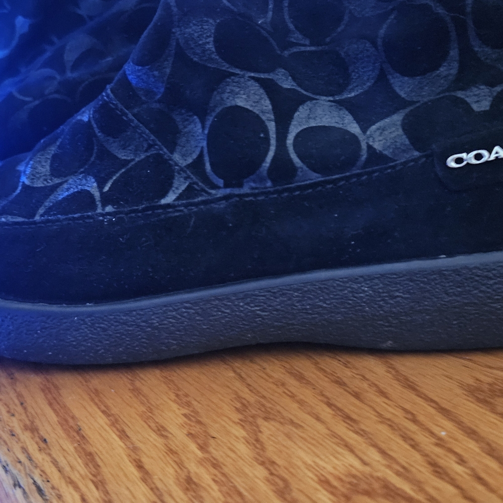 Coach Black Patterned Boots - Picture 5 of 6